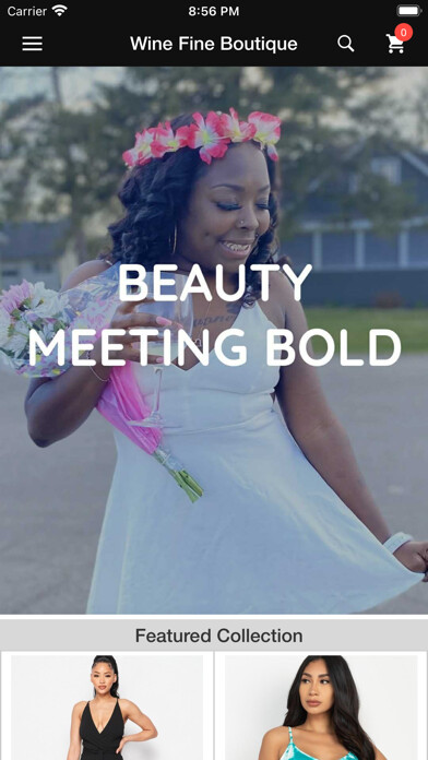 Emulate iPhone app Wine Fine Boutique using MyAndroid