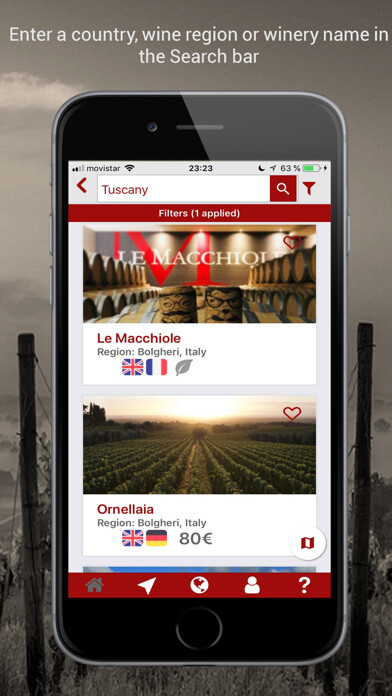 Emulate iPhone app WineJaunt using MyAndroid