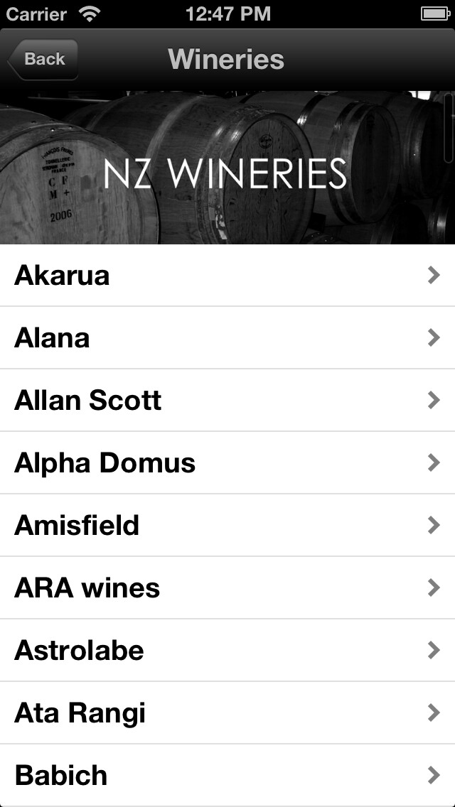 Emulate iPhone app WINE-LIST.ME/NZ using MyAndroid Emulate iPhone app WINE-LIST.ME/NZ using MyAndroid