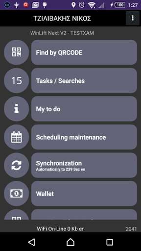Emulate Android APK WinLift Next V2