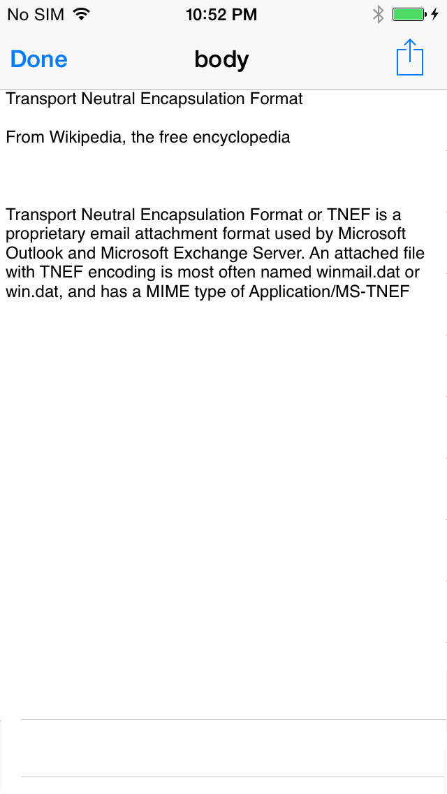 Emulate iPhone app Winmail using MyAndroid Emulate iPhone app Winmail using MyAndroid