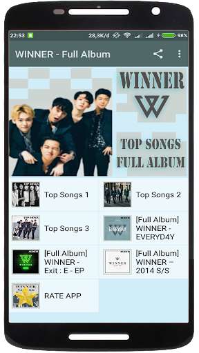 Run android online APK WINNER - Full Album from MyAndroid or emulate WINNER - Full Album using MyAndroid