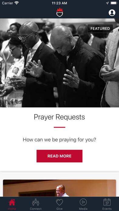 Emulate iPhone app Winners Chapel Minnesota using MyAndroid