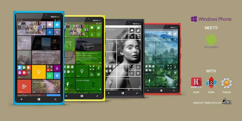Emulate Android APK WinPhone for KLWP Emulate Android APK WinPhone for KLWP