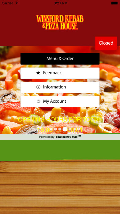 Emulate iPhone app Winsford Kebab and Pizza House using MyAndroid Emulate iPhone app Winsford Kebab and Pizza House using MyAndroid