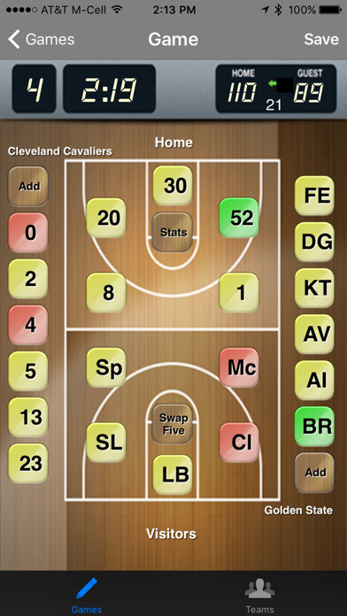 Emulate iPhone app Win Stat: Basketball Lineups using MyAndroid Emulate iPhone app Win Stat: Basketball Lineups using MyAndroid