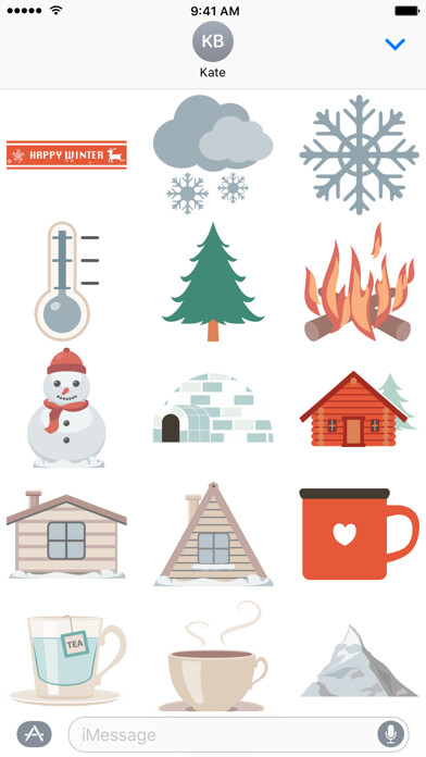 Emulate iPhone app Winter Fun - Stickers using MyAndroid Emulate iPhone app Winter Fun - Stickers using MyAndroid