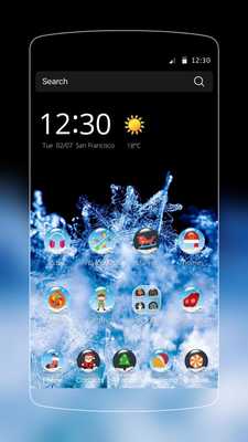 Emulate Android APK Winter Ice Crystal Theme