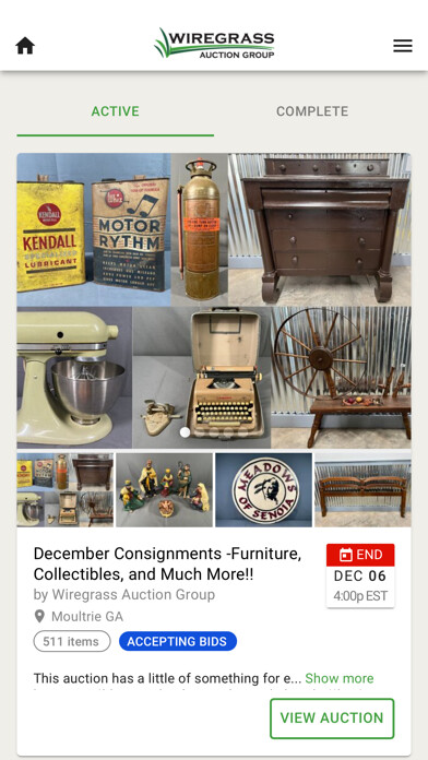 Emulate iPhone app Wiregrass Auction Group using MyAndroid Emulate iPhone app Wiregrass Auction Group using MyAndroid