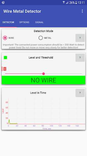 Run android online APK Wire Metal Detector from MyAndroid or emulate Wire Metal Detector using MyAndroid