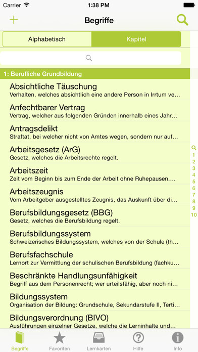 Emulate iPhone app Wirtschaft Recht Gesellschaft using MyAndroid