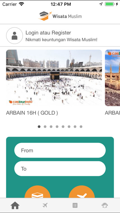 Emulate iPhone app Wisata Muslim: Umrah & Haji using MyAndroid