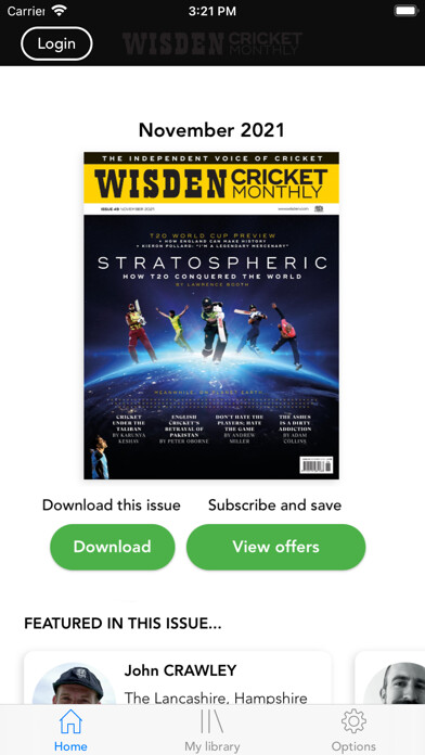 Emulate iPhone app Wisden Cricket Monthly using MyAndroid Emulate iPhone app Wisden Cricket Monthly using MyAndroid