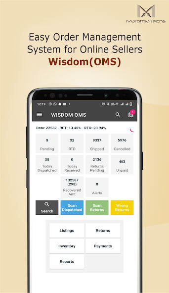 Run android online APK Wisdom : OMS, GST Search from MyAndroid or emulate Wisdom : OMS, GST Search using MyAndroid