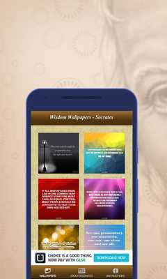 Emulate Android APK Wisdom Wallpapers-Socrates