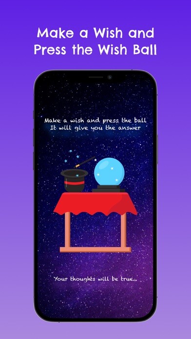 Emulate iPhone app WishBall: Your Fortune Teller using MyAndroid