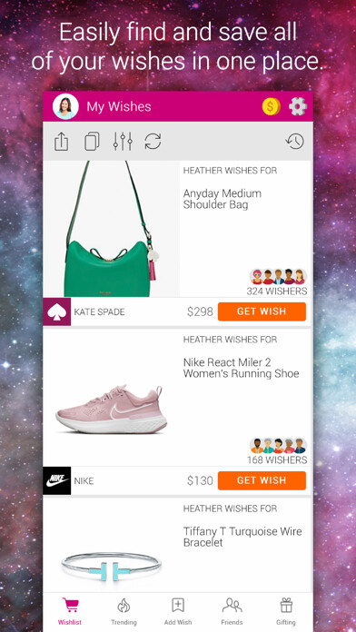 Emulate iPhone app Wishfinity: Universal Wishlist using MyAndroid Emulate iPhone app Wishfinity: Universal Wishlist using MyAndroid