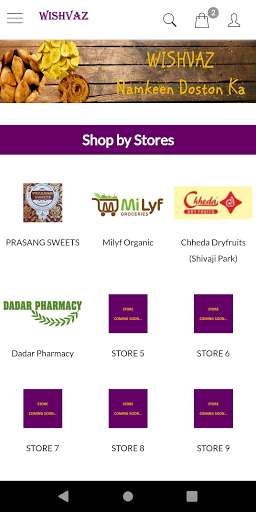 Run android online APK Wishvaz - Specialty Food Ordering and Delivery App from MyAndroid or emulate Wishvaz - Specialty Food Ordering and Delivery App using MyAndroid