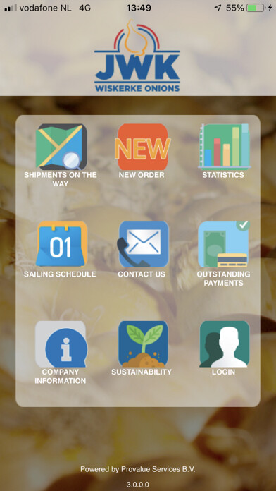 Emulate iPhone app Wiskerke Onions using MyAndroid
