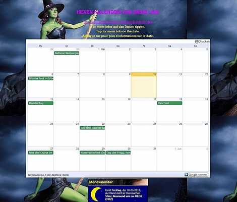 Emulate Android APK Witch Calendar