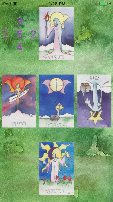 Emulate iPhone app Witches Tarot Lite using MyAndroid