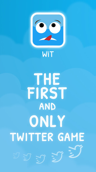 Emulate iPhone app WiT - Fun Twitter Trivia Game using MyAndroid