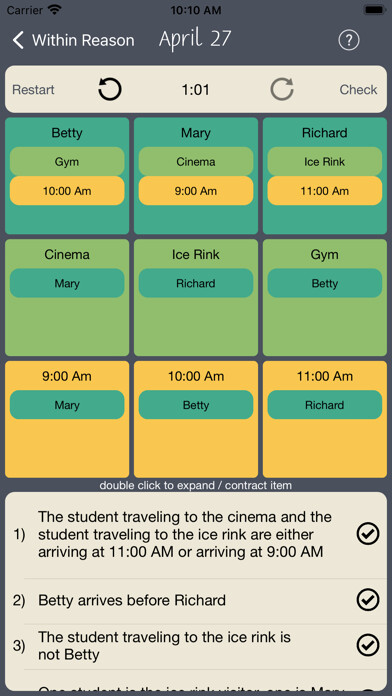 Emulate iPhone app Within Reason Logic Puzzles using MyAndroid Emulate iPhone app Within Reason Logic Puzzles using MyAndroid