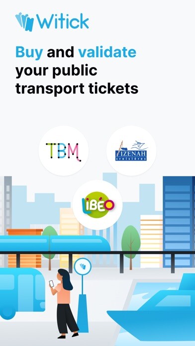 Emulate iPhone app Witick · Tickets Tram Bus Boat using MyAndroid