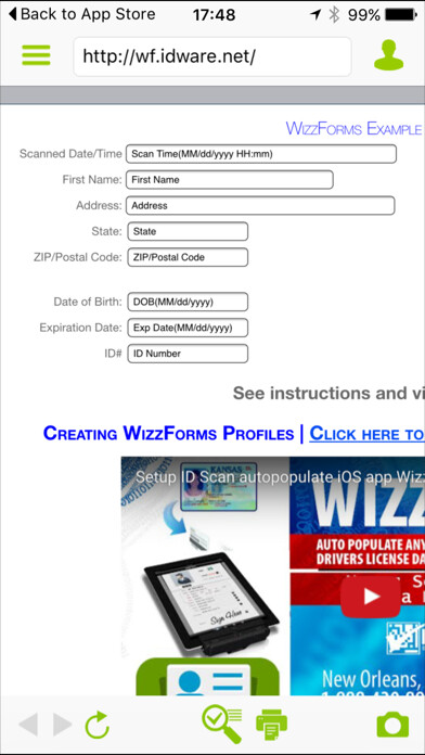 Emulate iPhone app WizzForms―Auto-populate forms using MyAndroid Emulate iPhone app WizzForms―Auto-populate forms using MyAndroid