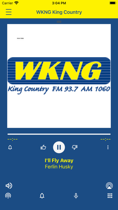 Emulate iPhone app WKNG FM 93.7 AM 1060 using MyAndroid Emulate iPhone app WKNG FM 93.7 AM 1060 using MyAndroid