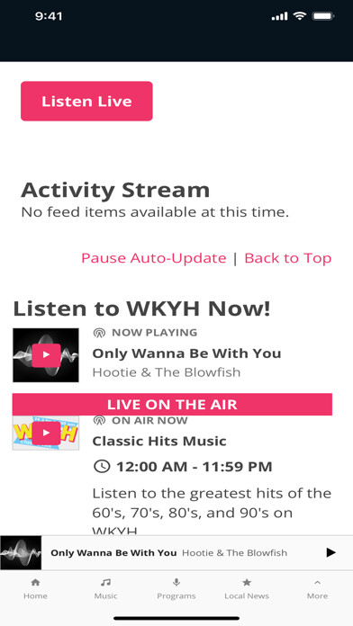 Emulate iPhone app WKYH 600 AM/99.3 FM using MyAndroid Emulate iPhone app WKYH 600 AM/99.3 FM using MyAndroid