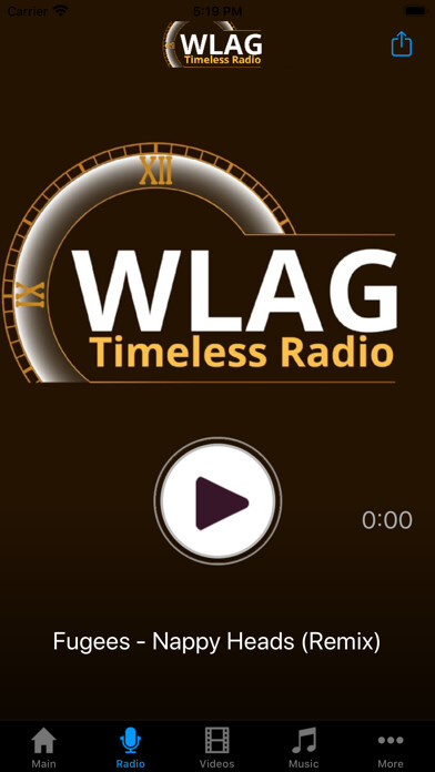 Emulate iPhone app WLAG Timeless Radio using MyAndroid