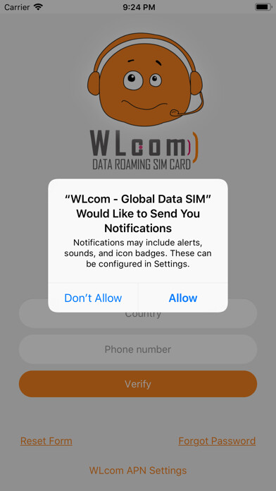 Emulate iPhone app WLcom - Global Data SIM using MyAndroid Emulate iPhone app WLcom - Global Data SIM using MyAndroid