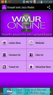 Emulate Android APK WMJR Gospel Jazz Radio Emulate Android APK WMJR Gospel Jazz Radio