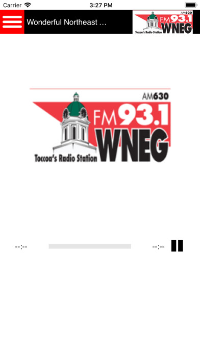 Emulate iPhone app WNEG Radio using MyAndroid