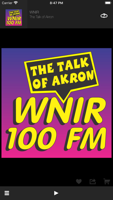 Emulate iPhone app WNIR 100 FM-The Talk of Akron using MyAndroid