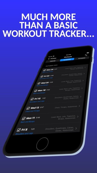Emulate iPhone app WOApp - Workout tracker using MyAndroid Emulate iPhone app WOApp - Workout tracker using MyAndroid