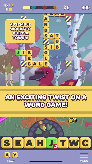 Emulate iPhone app Wobbly Words using MyAndroid