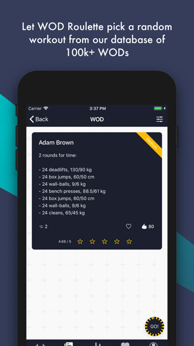 Emulate iPhone app WOD Roulette using MyAndroid Emulate iPhone app WOD Roulette using MyAndroid