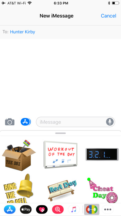 Emulate iPhone app WOD Stickers using MyAndroid Emulate iPhone app WOD Stickers using MyAndroid