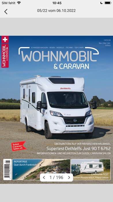 Emulate iPhone app Wohnmobil & Caravan using MyAndroid