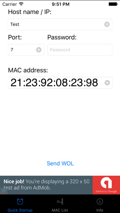 Emulate iPhone app WOL Control using MyAndroid Emulate iPhone app WOL Control using MyAndroid