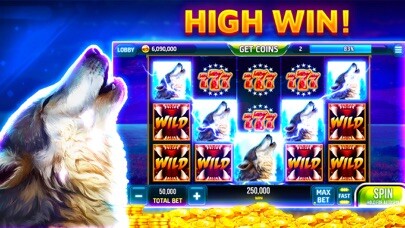 Emulate iPhone app Wolf Casino 2022 Slots Games using MyAndroid