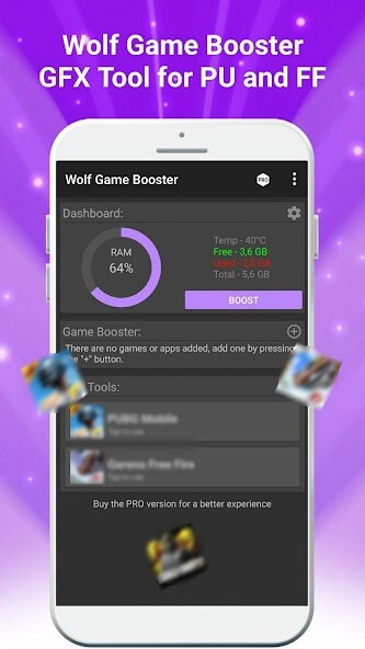Run android online APK Wolf Game Booster  GFX Tool from MyAndroid or emulate Wolf Game Booster  GFX Tool using MyAndroid