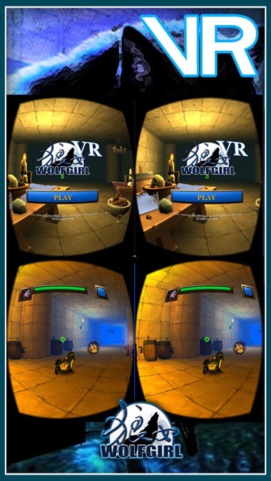 Emulate iPhone app Wolf Girl VR using MyAndroid