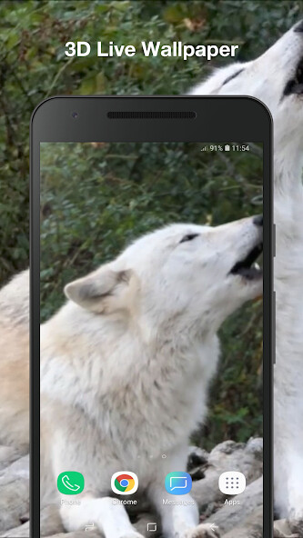 Emulate Android APK Wolf Live Wallpaper