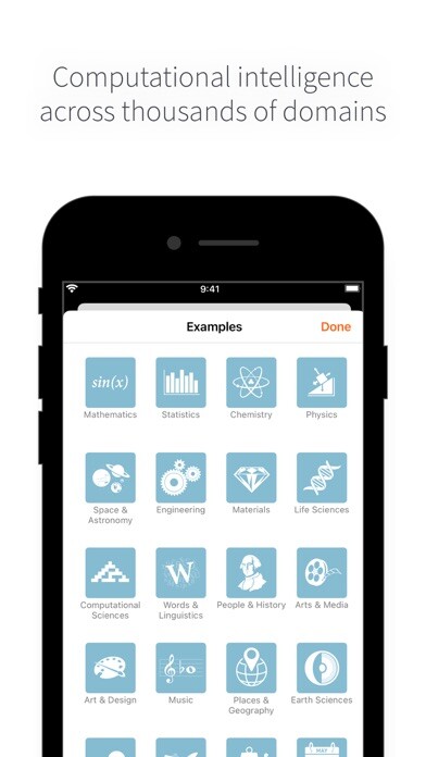 Emulate iPhone app WolframAlpha Classic using MyAndroid