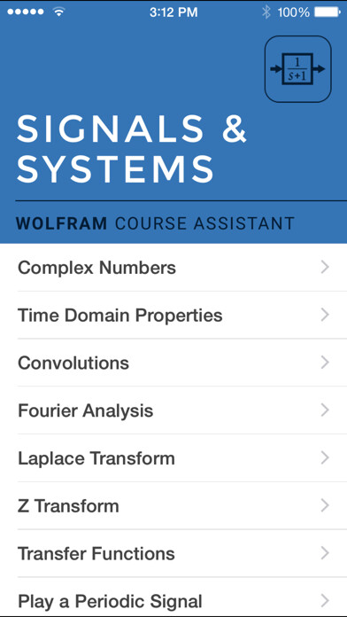 Emulate iPhone app Wolfram Signals & Systems Course Assistant using MyAndroid Emulate iPhone app Wolfram Signals & Systems Course Assistant using MyAndroid
