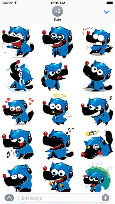 Emulate iPhone app Wolf Stickers using MyAndroid Emulate iPhone app Wolf Stickers using MyAndroid