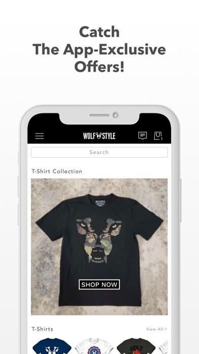 Emulate iPhone app Wolfstyle Clothing using MyAndroid Emulate iPhone app Wolfstyle Clothing using MyAndroid